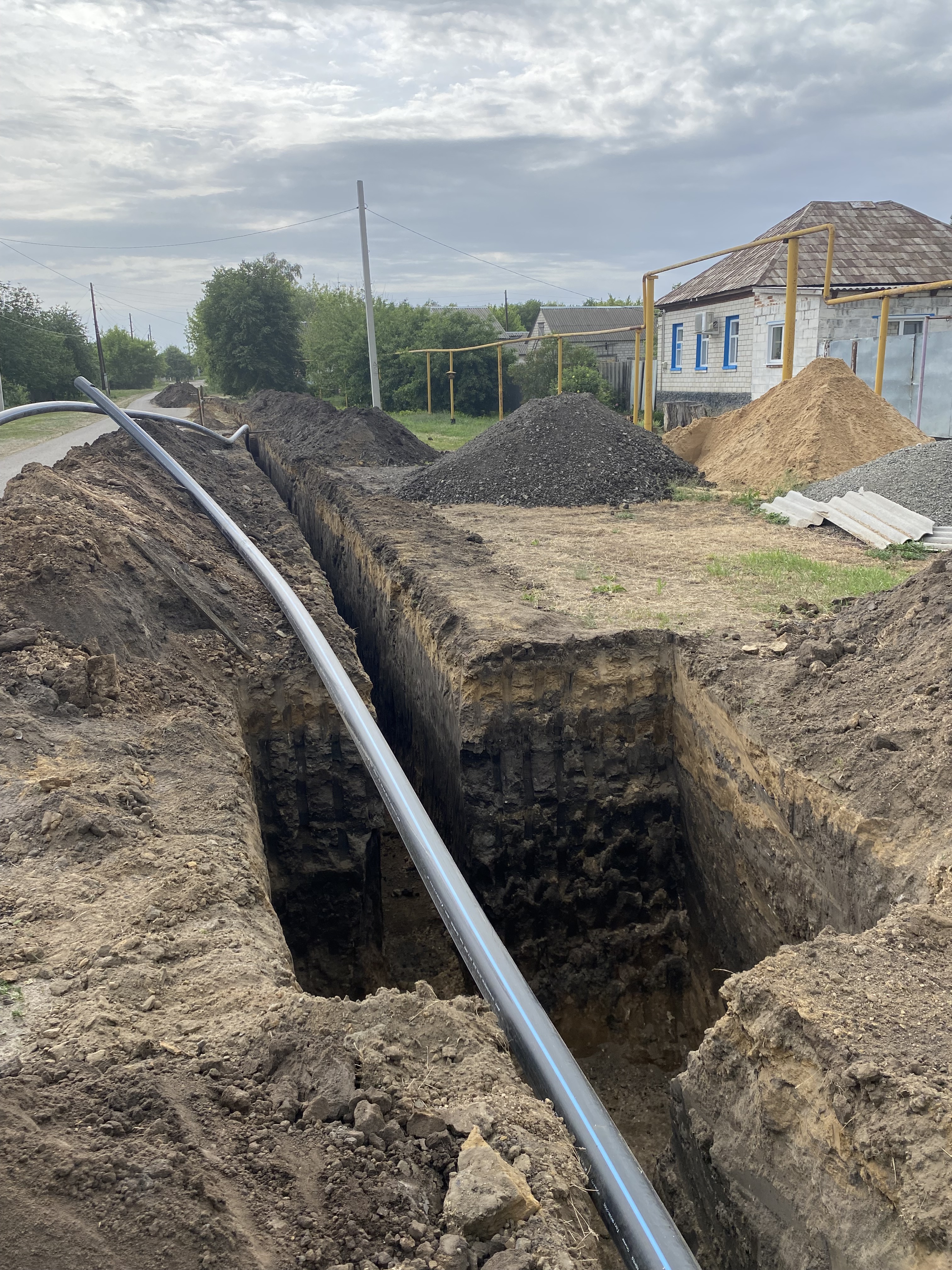 Ремонт водопроводных сетей в селе Поповка продолжается.